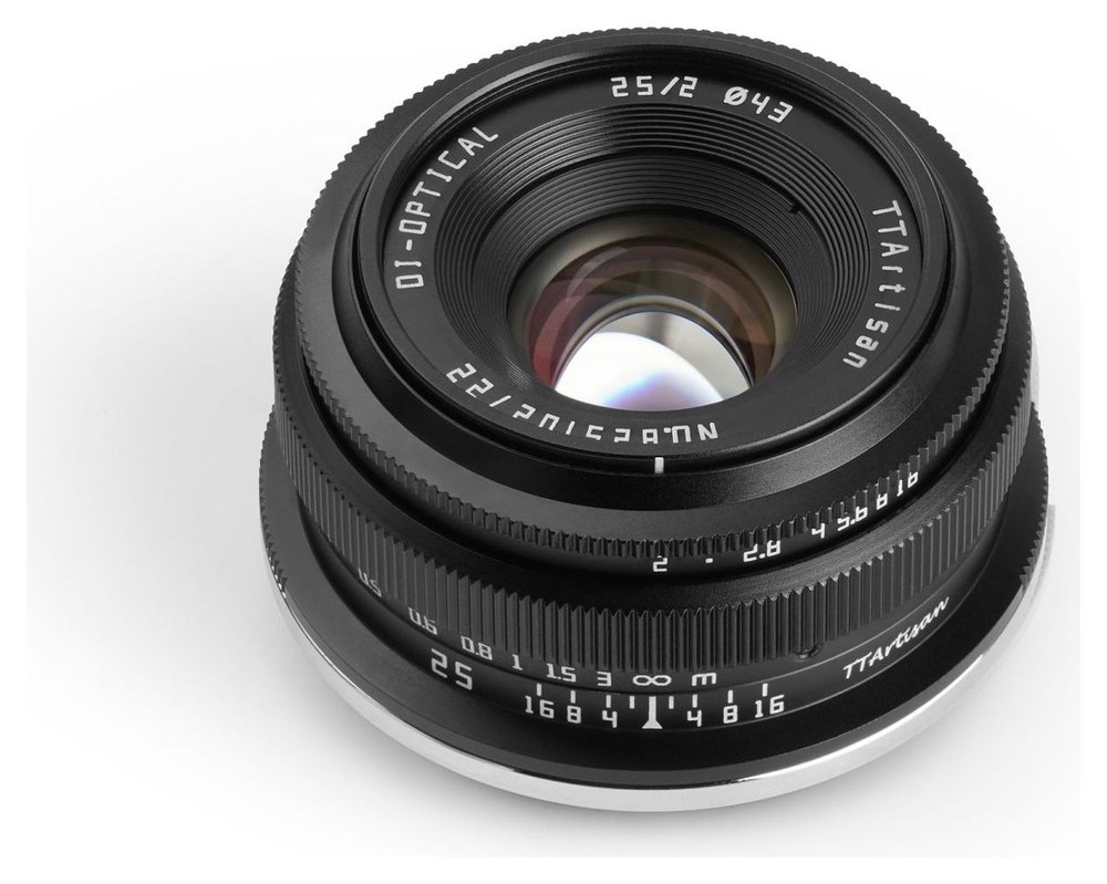 TTArtisan APS-C 25mm F2 – Optika: 7 elem 5 csoportban