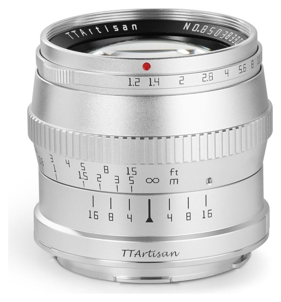 TTArtisan APS-C 50mm F1.2 – F1,2–F16 rekesz és 10 lamella