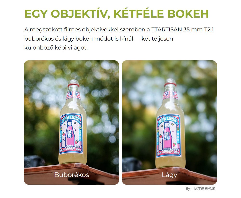 TTArtisan Cine 35mm T2.1 – Egy objektív, kétféle bokeh