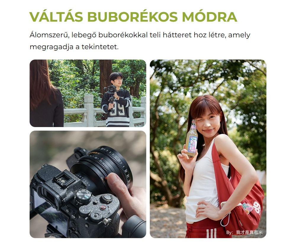 TTArtisan Cine 35mm T2.1 – Bubble mód – buborékos bokeh