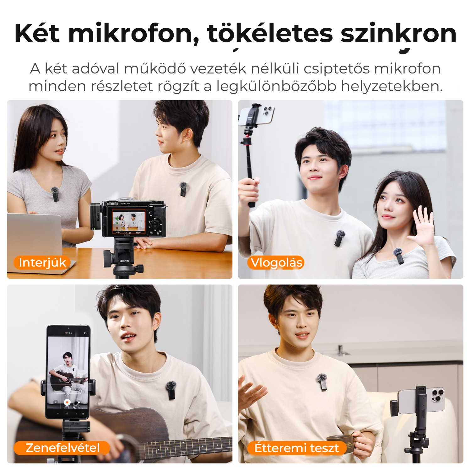 Ulanzi A100 – Dva vysílače, dokonalá synchronizace