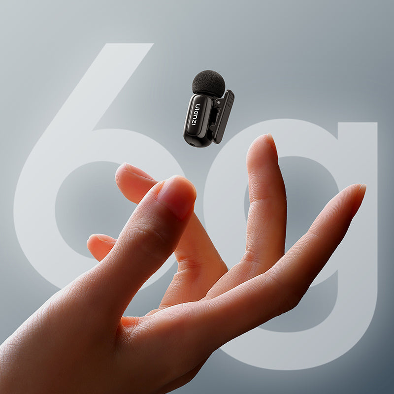 Ulanzi A200 Mini Mic černý a bílý – Vysílač o hmotnosti 6 g