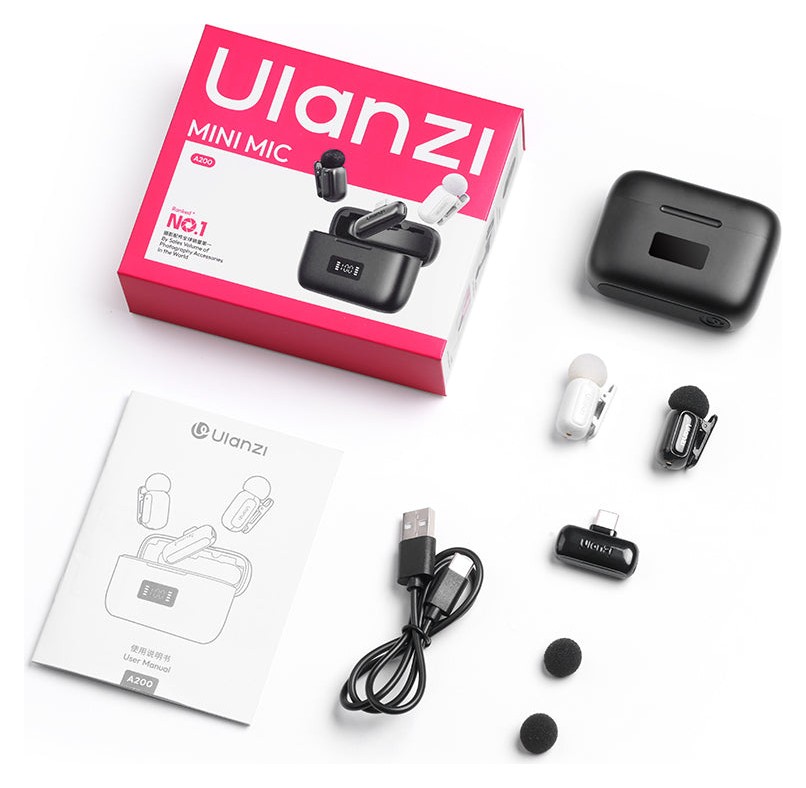 Ulanzi A200 Mini Mic černý a bílý