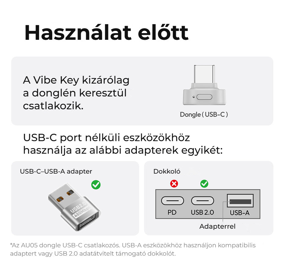 Ulanzi AU05 Vibe Key – Před prvním použitím
