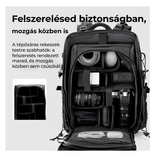 Ulanzi BC007 Tactical Camera Backpack 28L – Odnímatelná vložka s přepážkami