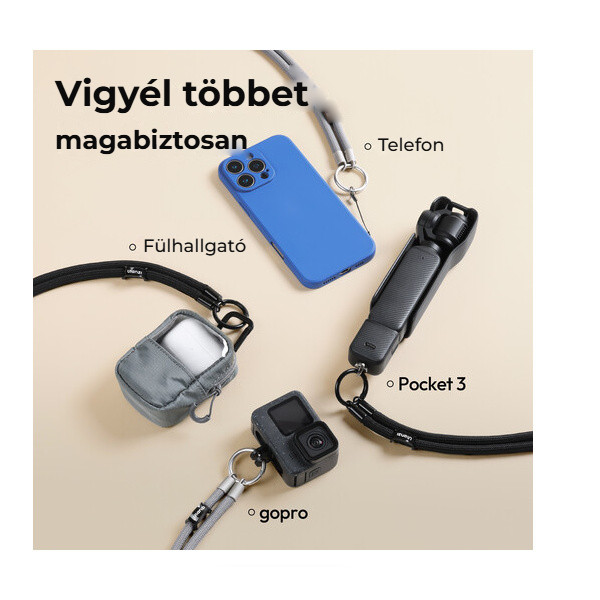 Ulanzi AS01 Action Lanyard – Telefon, sluchátka i kamery