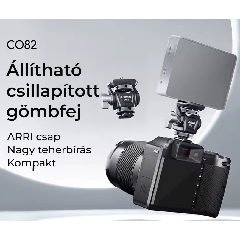 Ulanzi C082 kulová hlava – Kolík ARRI a nastavitelné tlumení