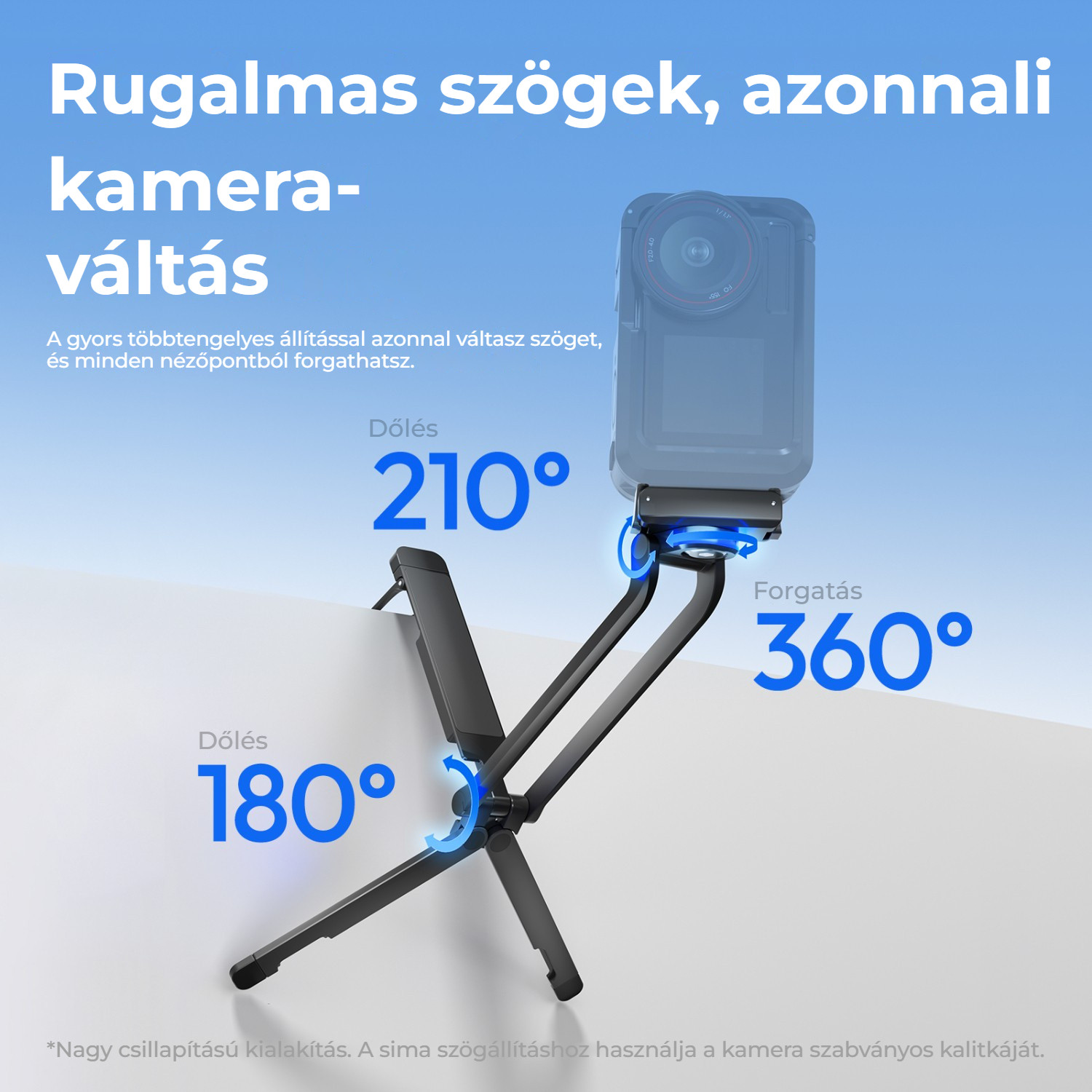 Ulanzi MA70 magnetický ministativ – Naklápění a otáčení