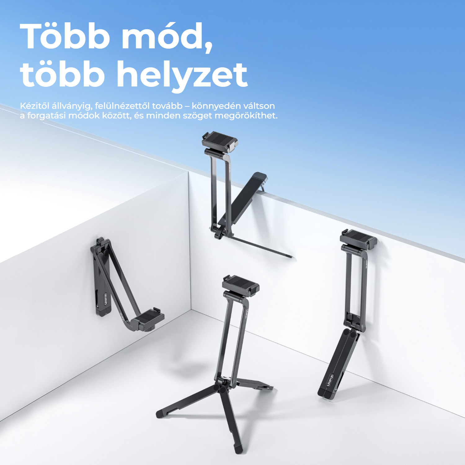 Ulanzi MA70 magnetický ministativ – Na výšku i na šířku