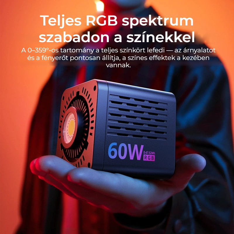 Ulanzi C60RGB COB LED světlo – Plné spektrum RGB