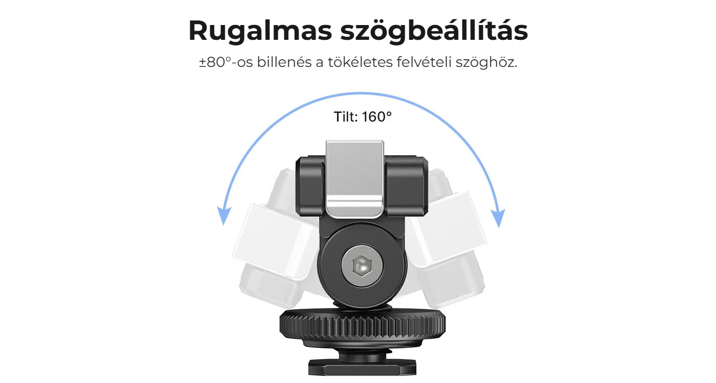 Ulanzi Cold Shoe Mount Adapter CA22 – Náklon 160° pro přesné záběry