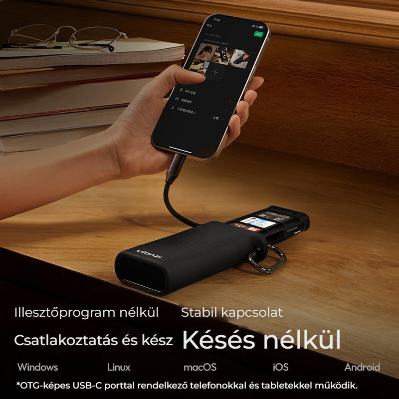 Ulanzi CR2 All-in-One Card Case (Black) – Bez ovladačů, bez zpoždění