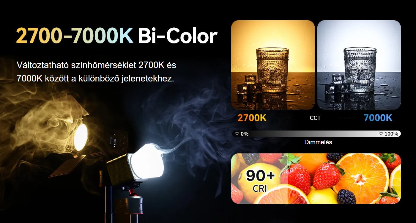 Ulanzi L3 RGB COB Fill Light – Bi-color 2700–7000 K