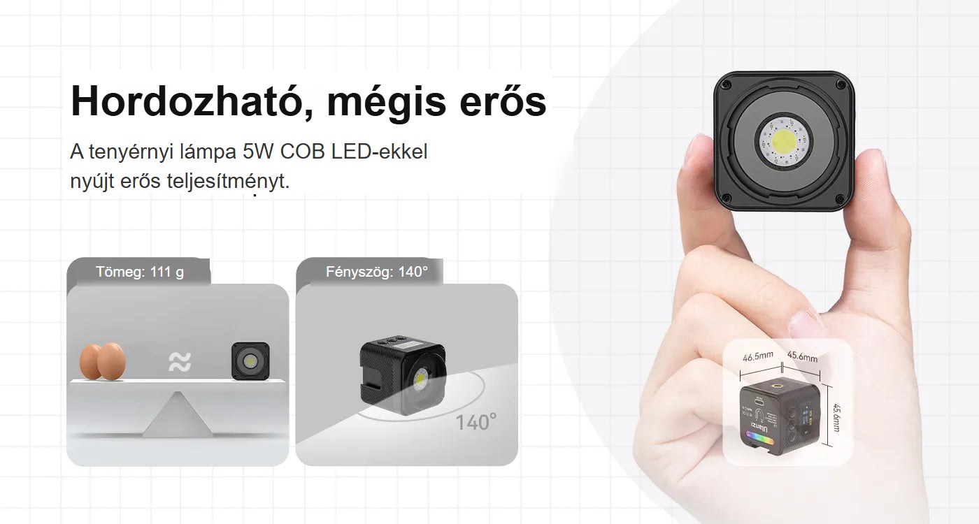 Ulanzi L3 RGB COB Fill Light – Přenosné, a přitom výkonné