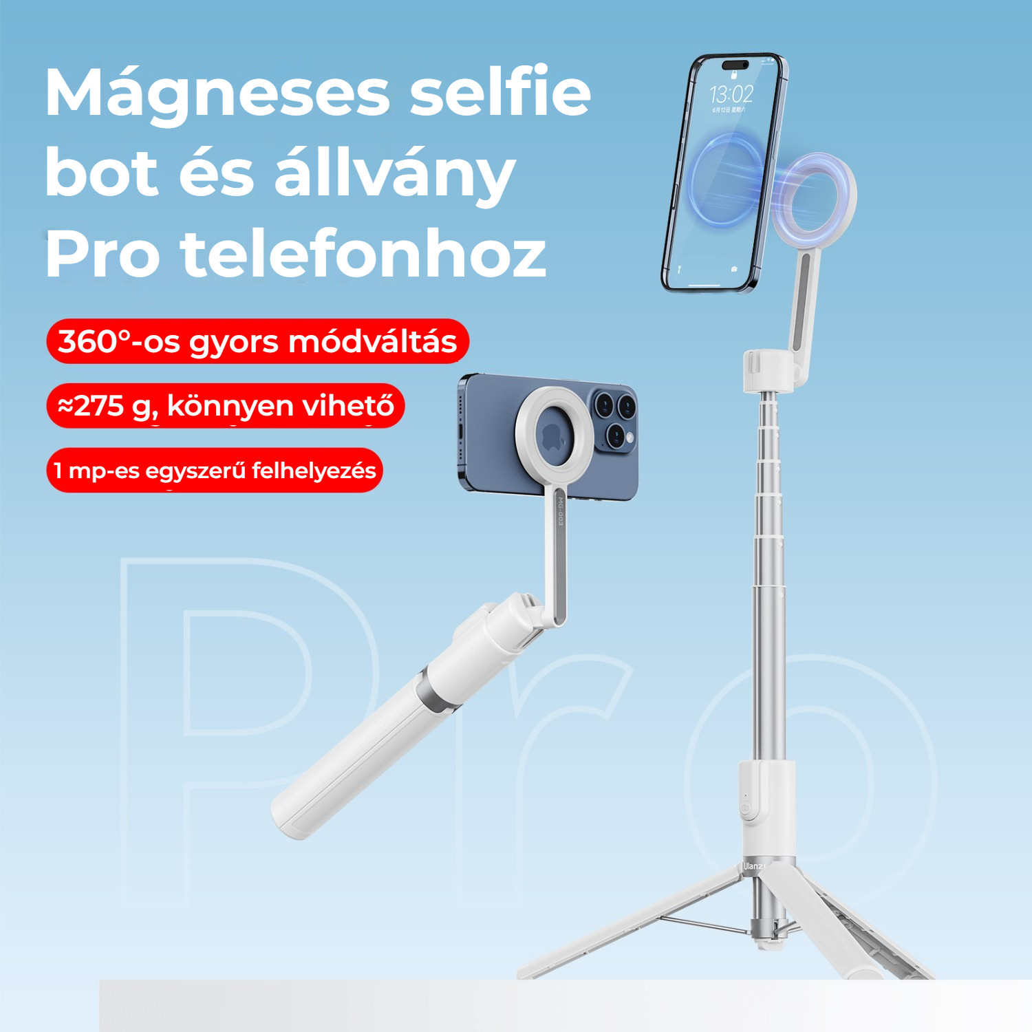 Ulanzi MG-003 Pro V3 bílý – Držák MagSafe otočný o 360°