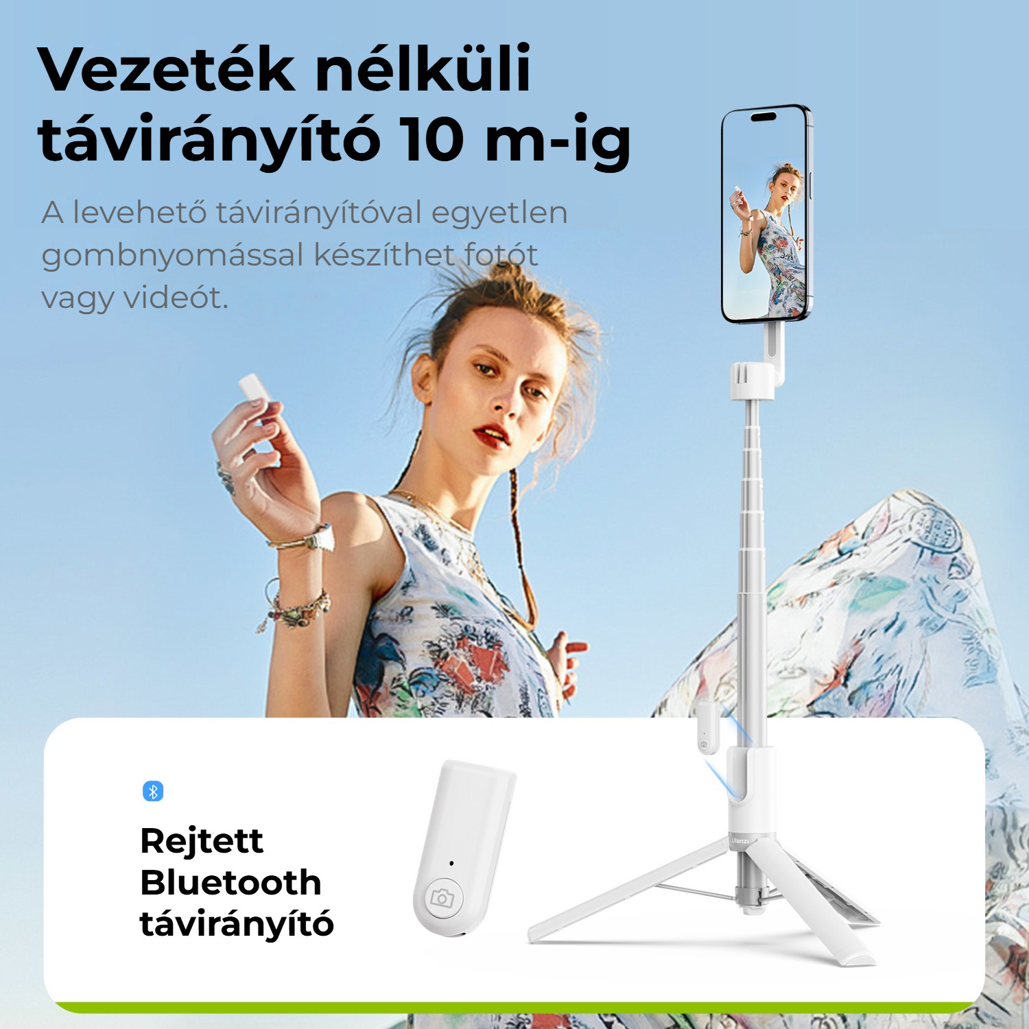 Ulanzi MG-003 Pro V3 bílý – Skryté dálkové ovládání do 10 m