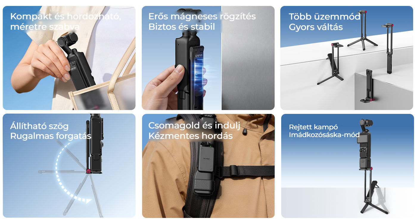 Ulanzi MA66 magnetický ministativ pro DJI Osmo Pocket 3/4 – Přehled hlavních vlastností