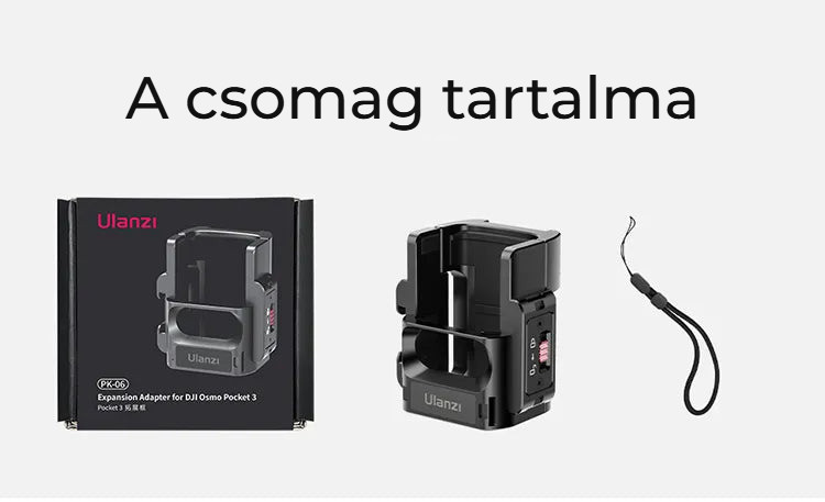 Ulanzi PK-06 adaptér pro Pocket 3 – Obsah balení