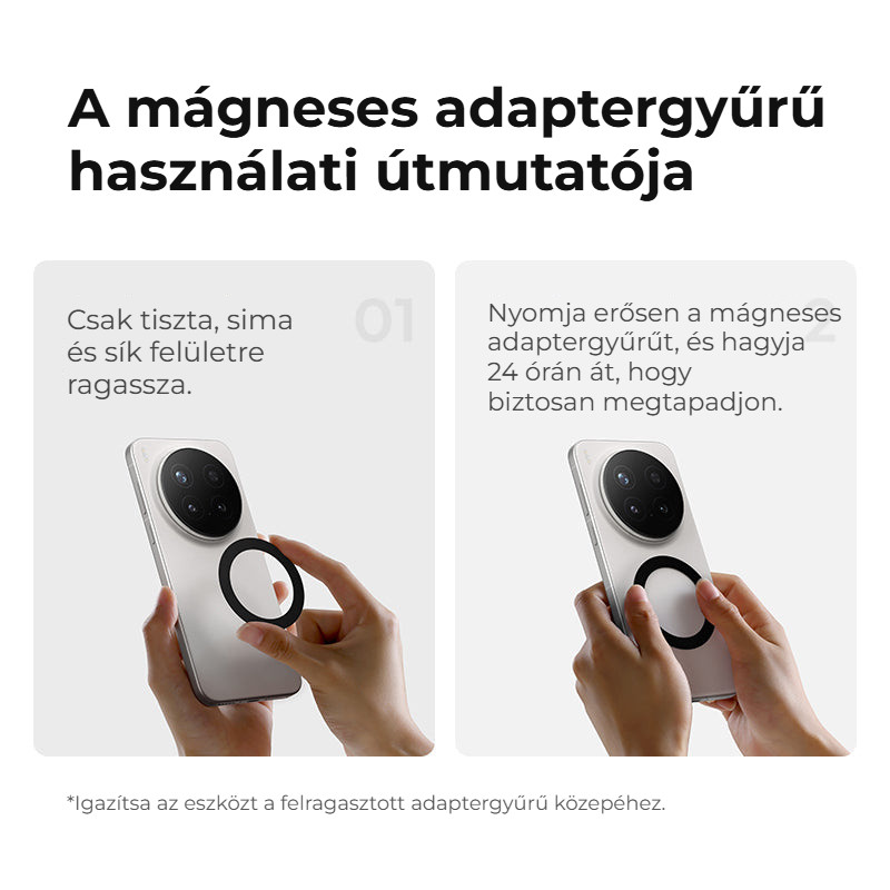 Ulanzi MT-44 M černá – Jak nalepit magnetický kroužek