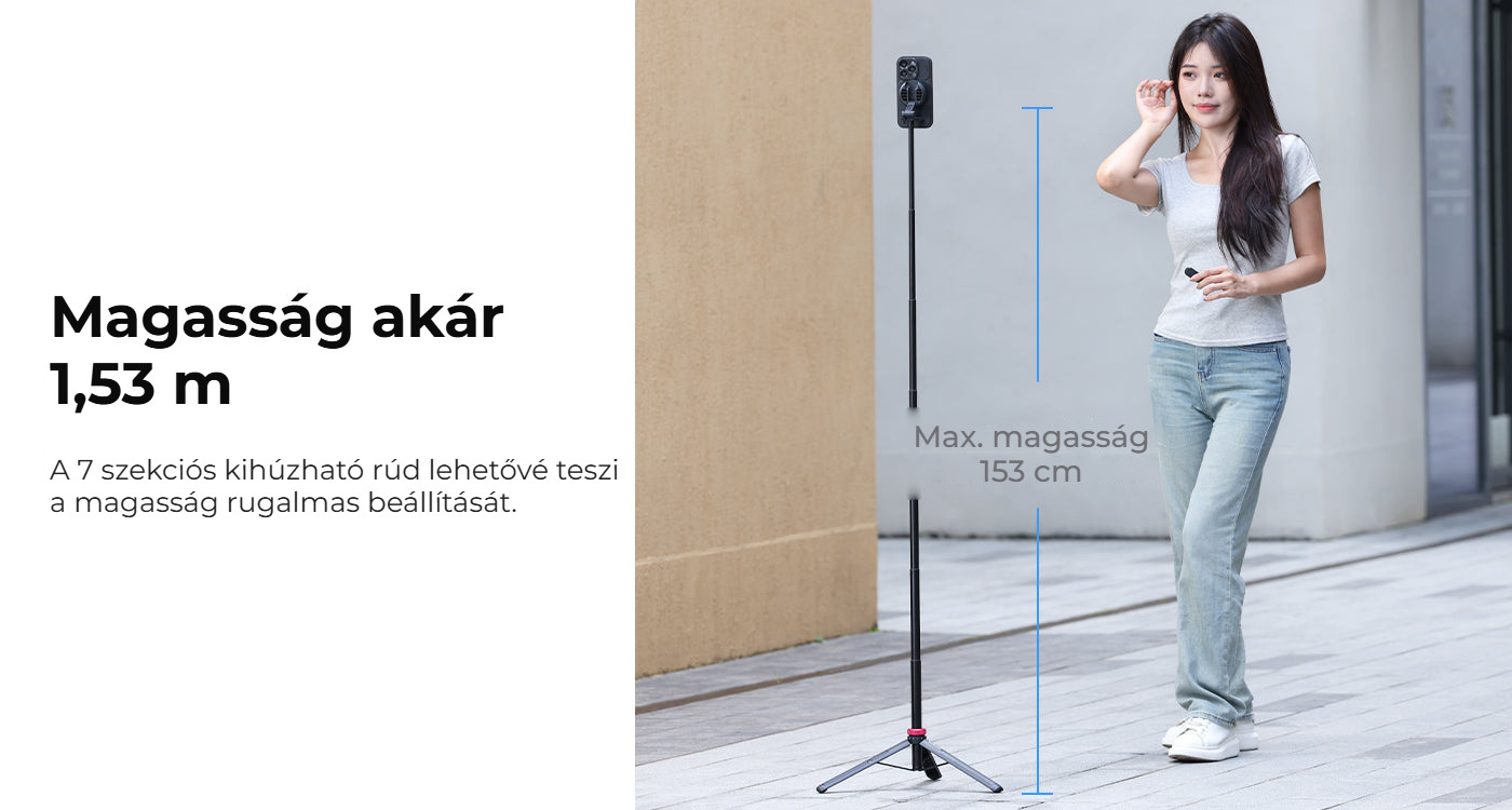 Ulanzi MT-84 mini stativ pro MagSafe – Výška až 1,53 m