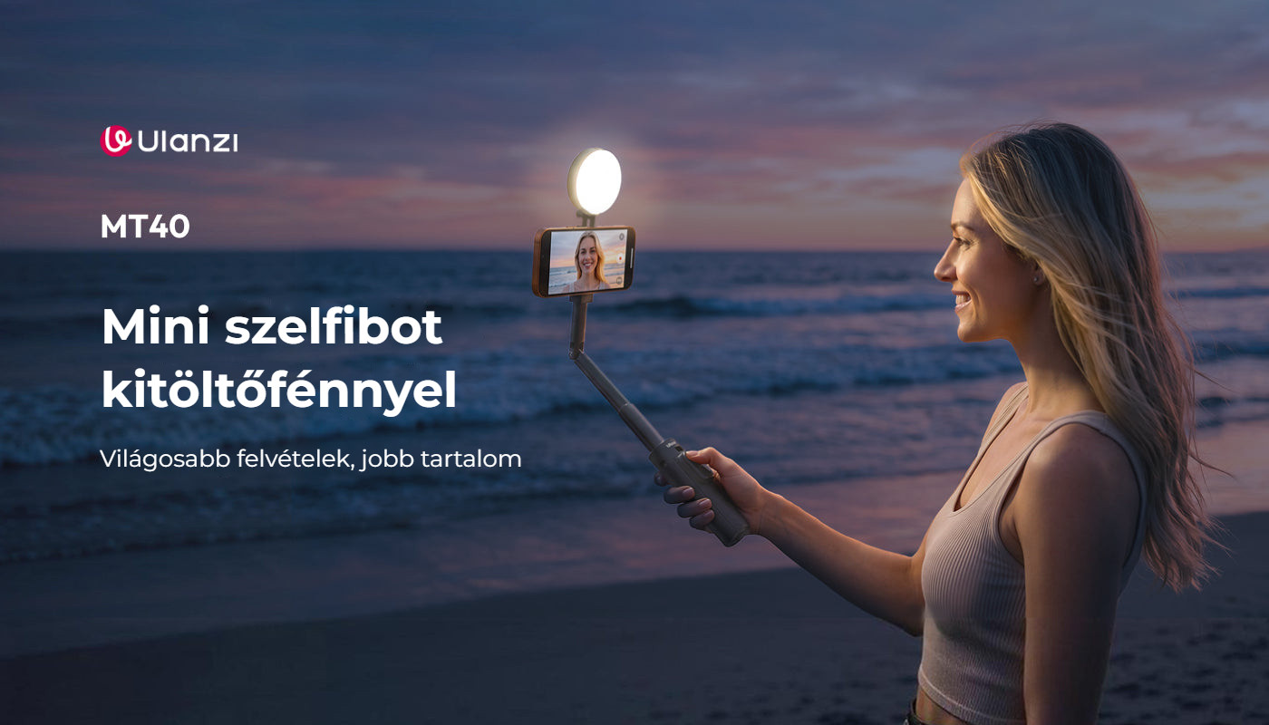 Ulanzi MT40 mini selfie tyč s přisvětlením