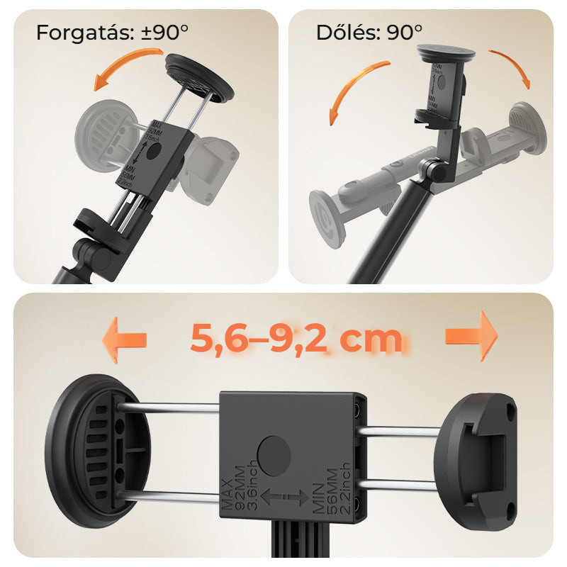 Ulanzi MT86 automatický stativ, bílý – Pro telefony o šířce 5,6–9,2 cm