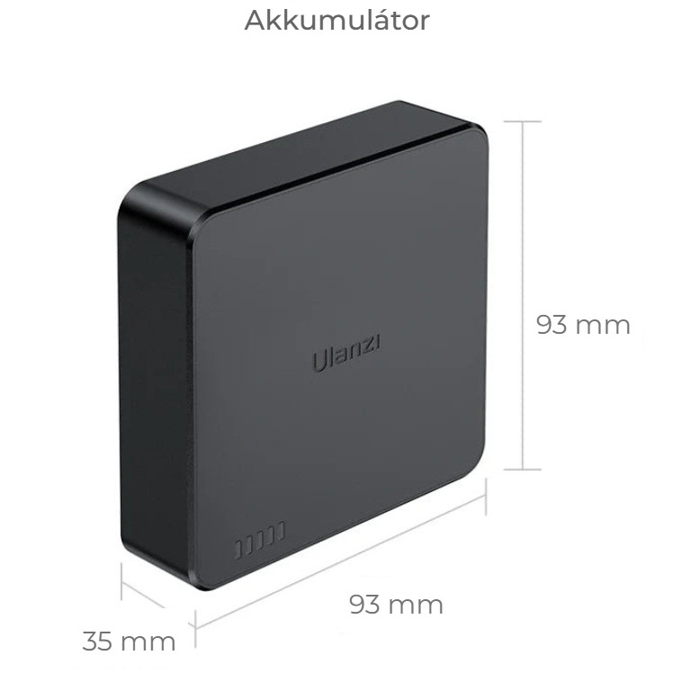 Ulanzi B01 Battery – Rozměry baterie