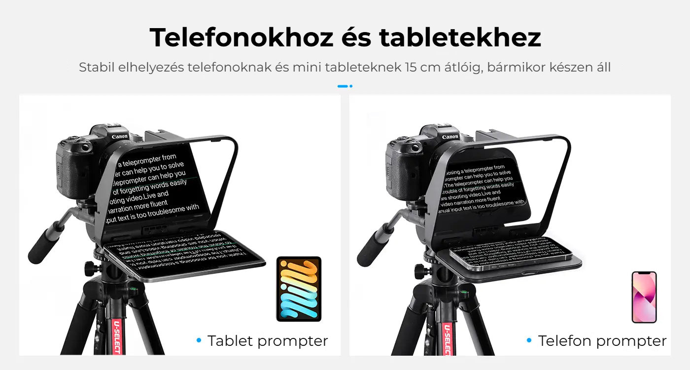Ulanzi RT02 teleprompter pro tablety a smartphony – Telefony i tablety do 6″