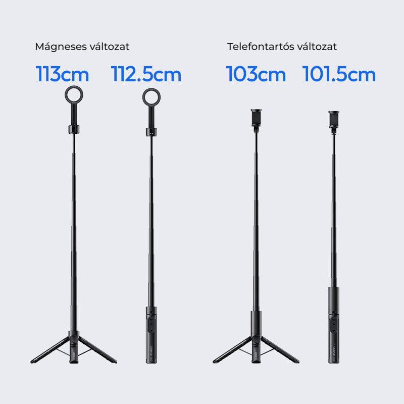 Ulanzi SK26 Portable Selfie Stick Tripod – Výška verzí