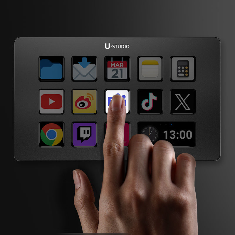 Ulanzi D200 Stream Controller – 13 LCD kláves s okamžitou odezvou