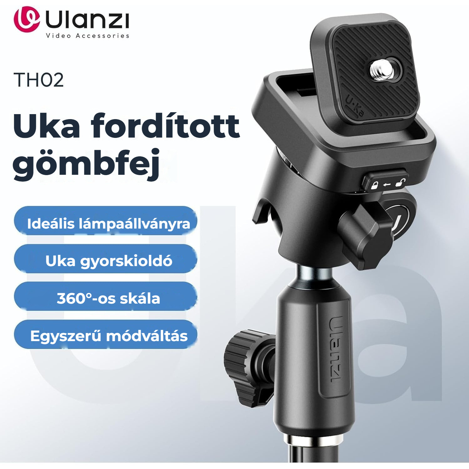 Ulanzi TH02 Uka obrácená kulová hlava