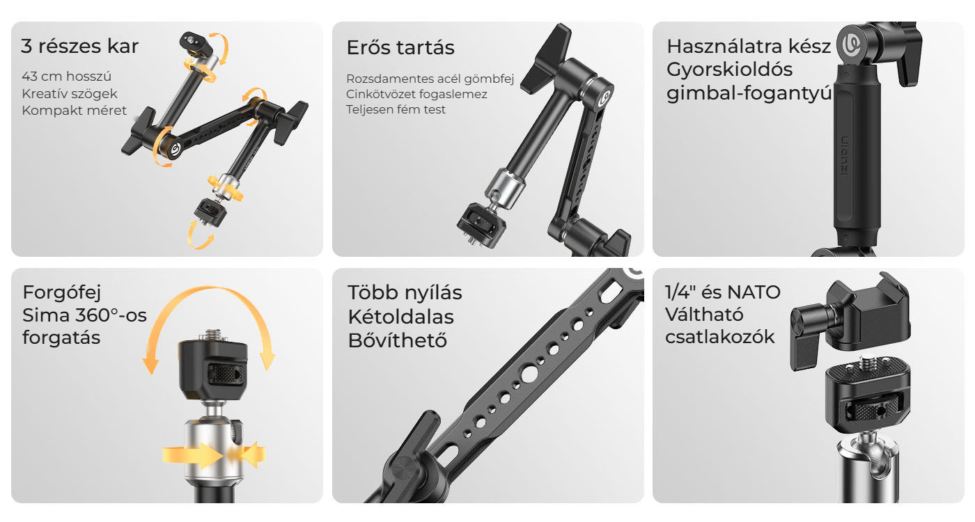 Ulanzi TA10 3-Section Magic Articulating Arm – TA10 v kostce