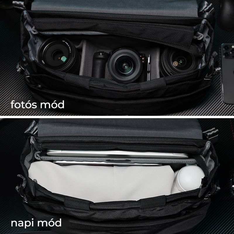Ulanzi TE88 Camera Shoulder Bag – Režim foto a denní režim