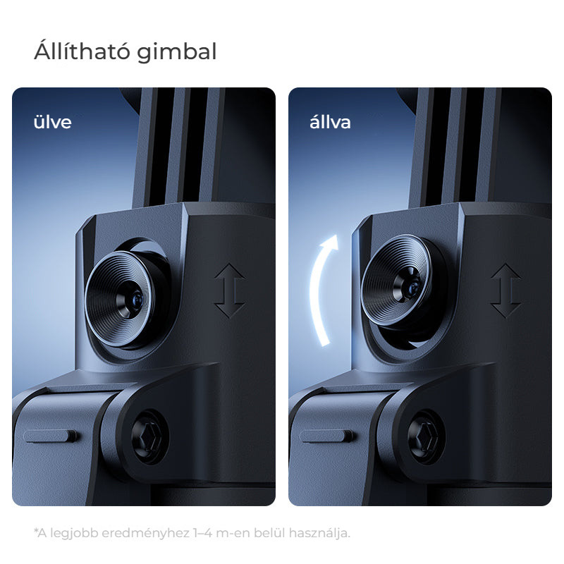 Ulanzi TT23M magnetická selfie tyč se stativem – Nastavitelný gimbal pro sed i stoj