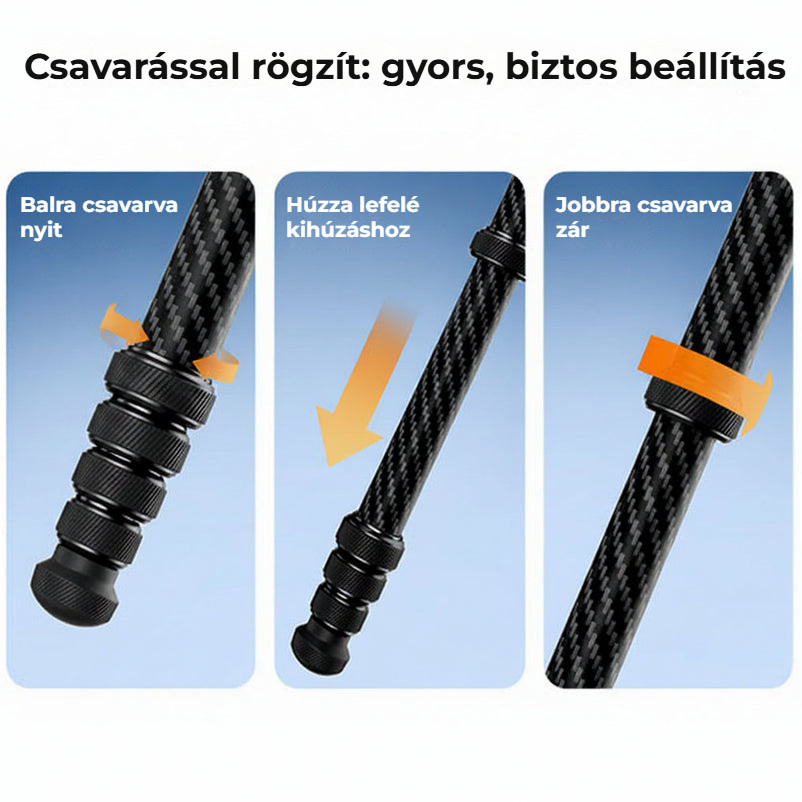 Ulanzi TZ01 Versatile 2-in-1 Carbon Fiber Tripod – Otočné zámky nohou
