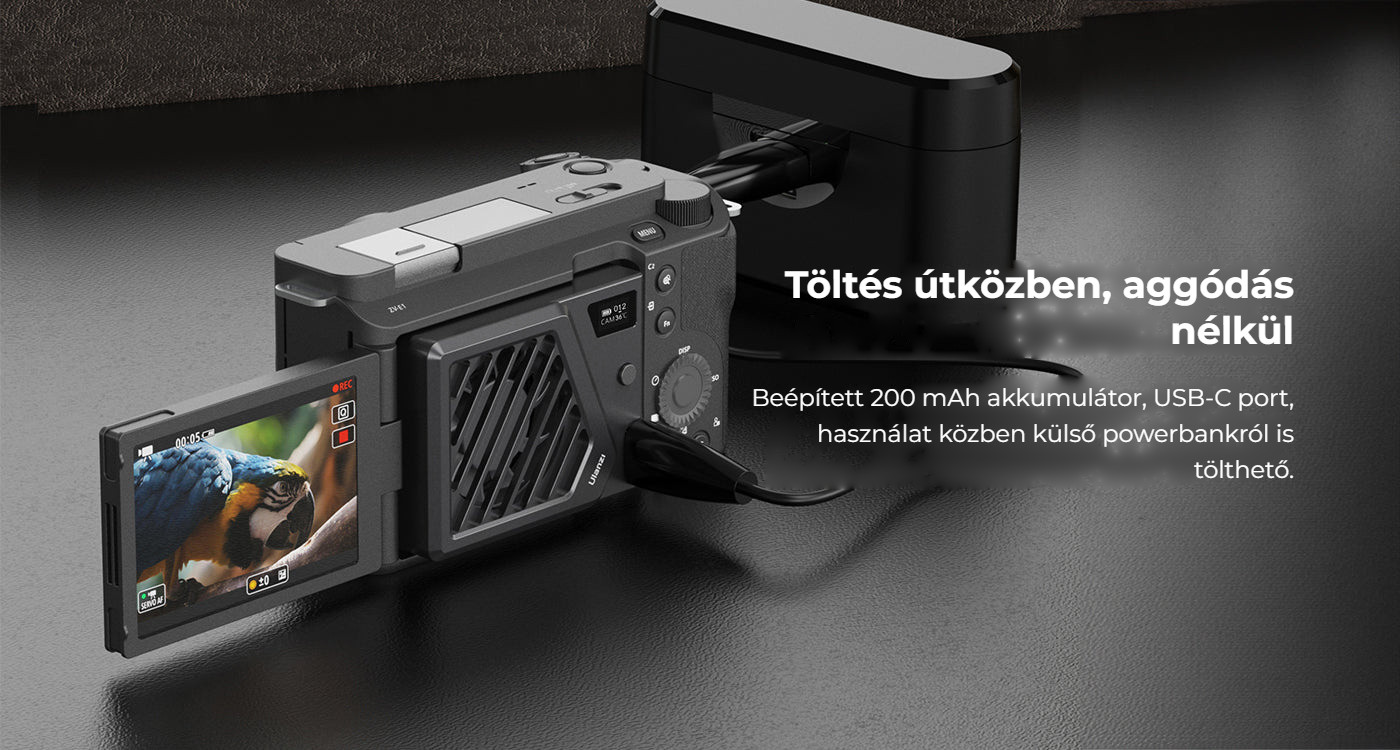 Ulanzi CA25 chladicí ventilátor pro fotoaparáty – Výdrž bez starostí