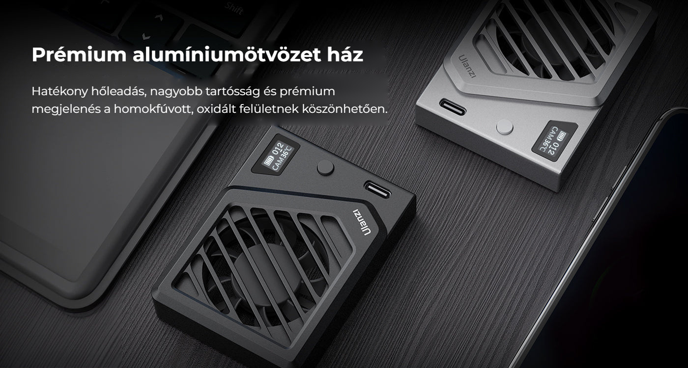 Ulanzi Camera Cooling Fan V3 stříbrný – Hliníkové tělo