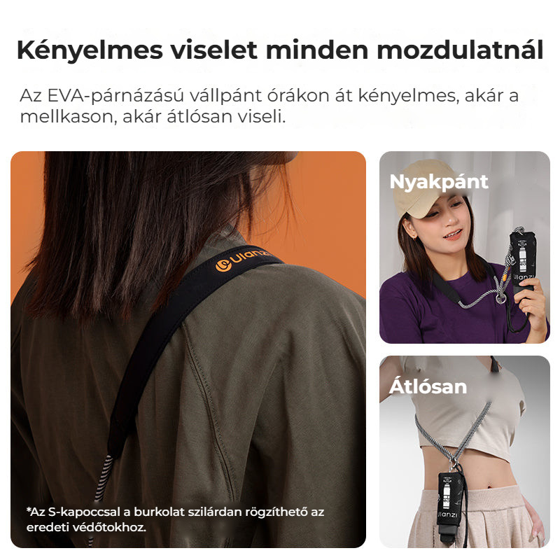 Ulanzi CO70 ochranný obal pro DJI Osmo Pocket 3 (černý) – Pohodlné nošení na krku i přes rameno