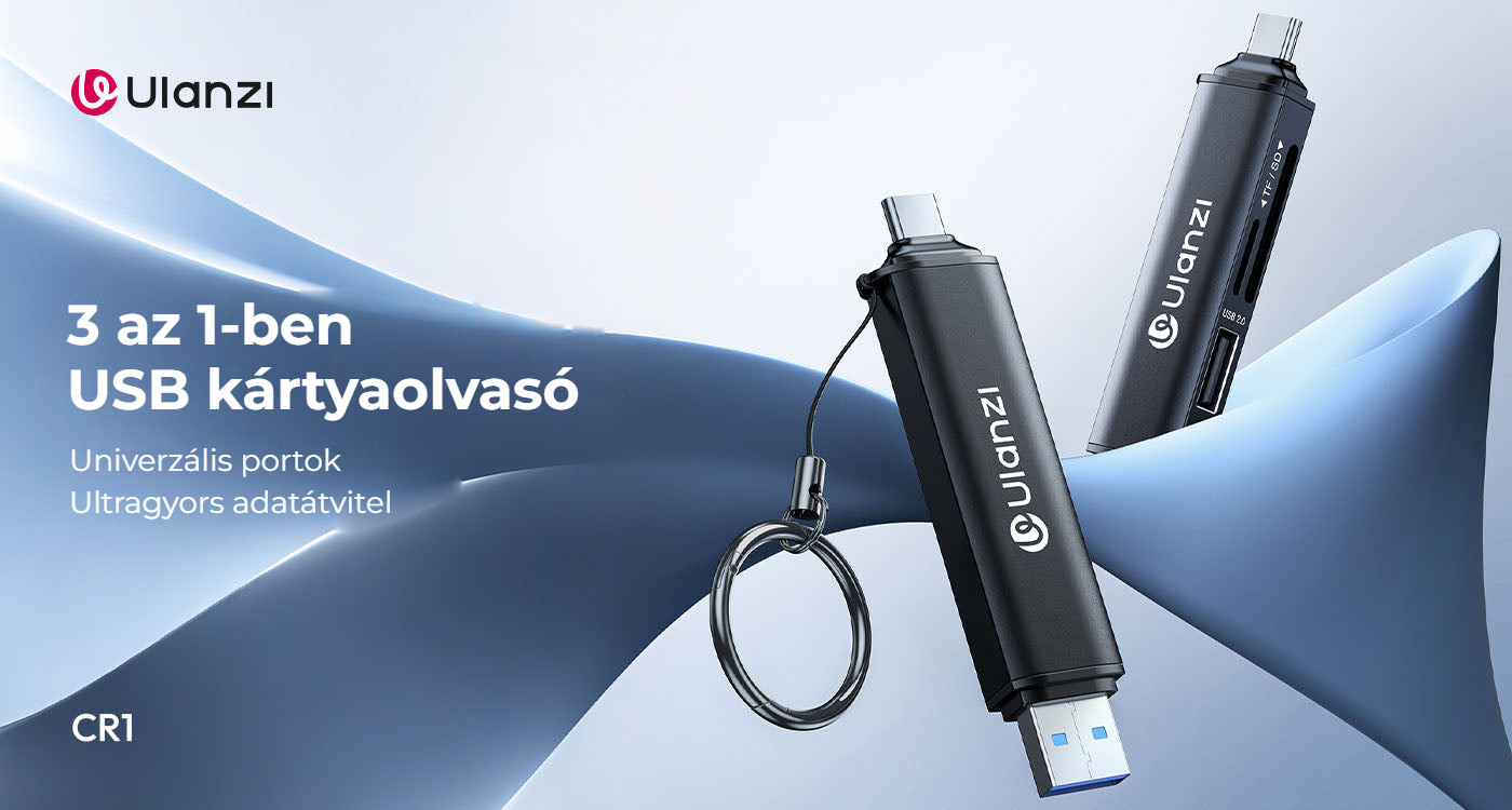 Ulanzi CR1 čtečka karet 3 v 1 s USB-C a USB-A