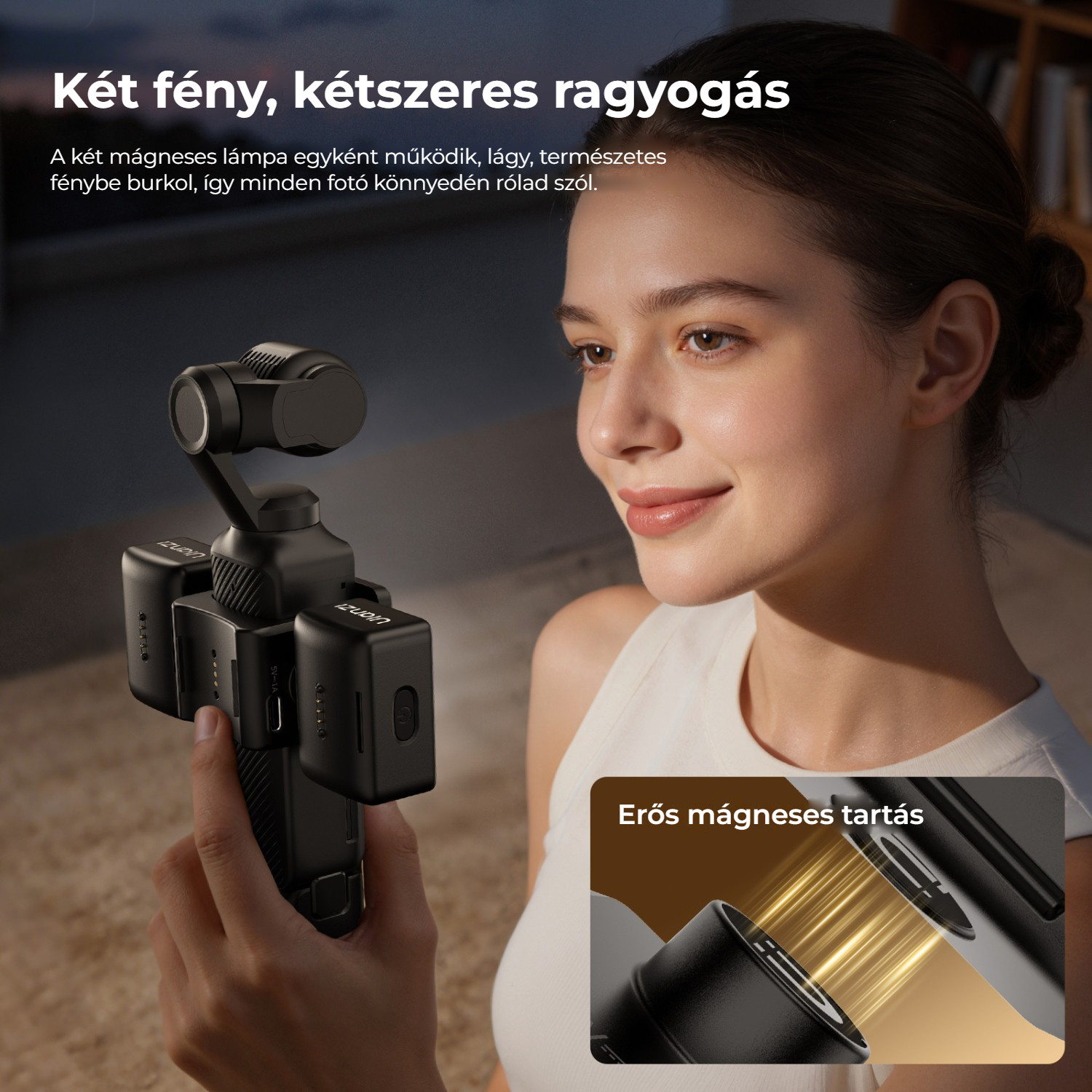 Ulanzi LM06 magnetická světla – Dvě světla, dvojnásobná záře