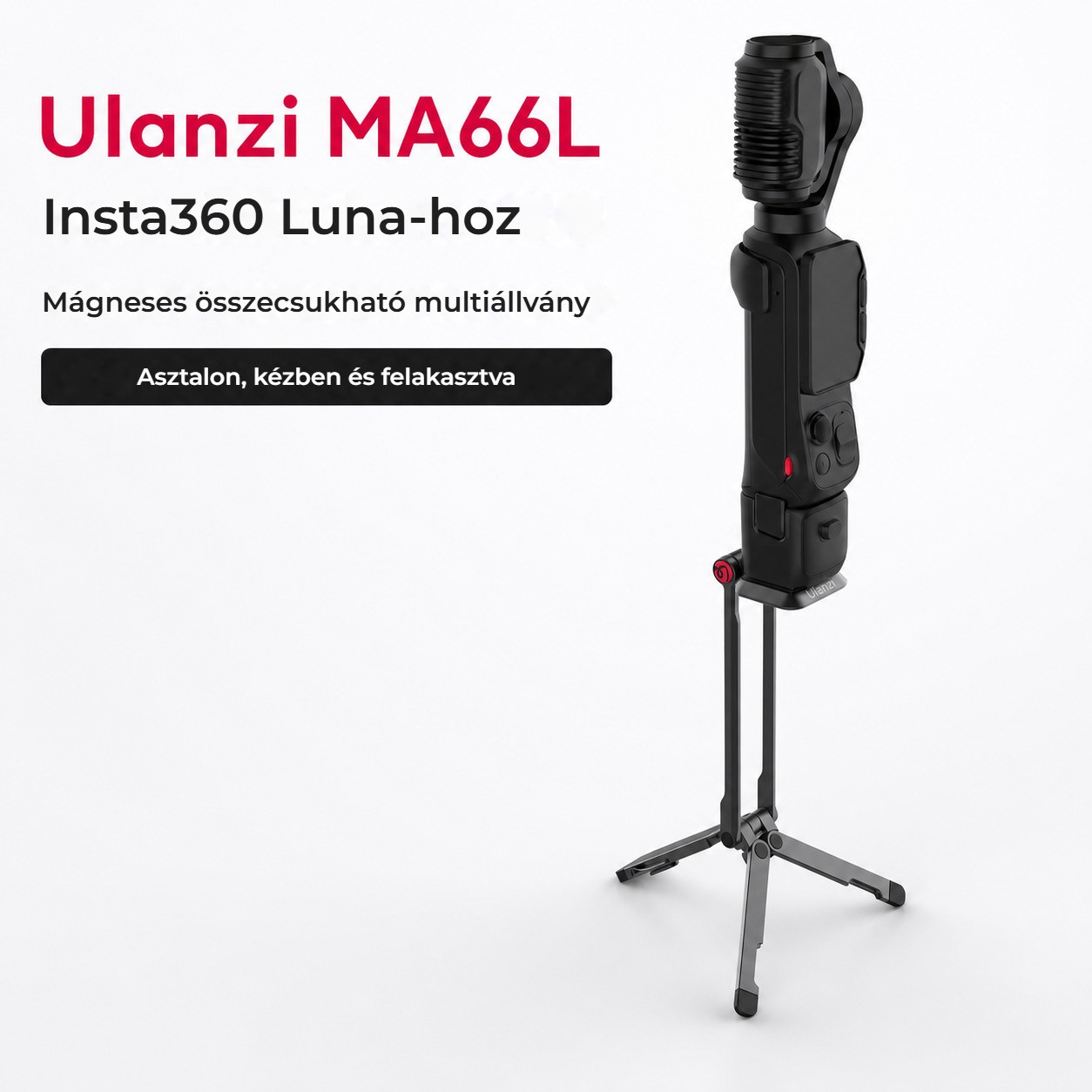 Ulanzi MA66L Black – Navrženo pro Insta360 Luna Ultra