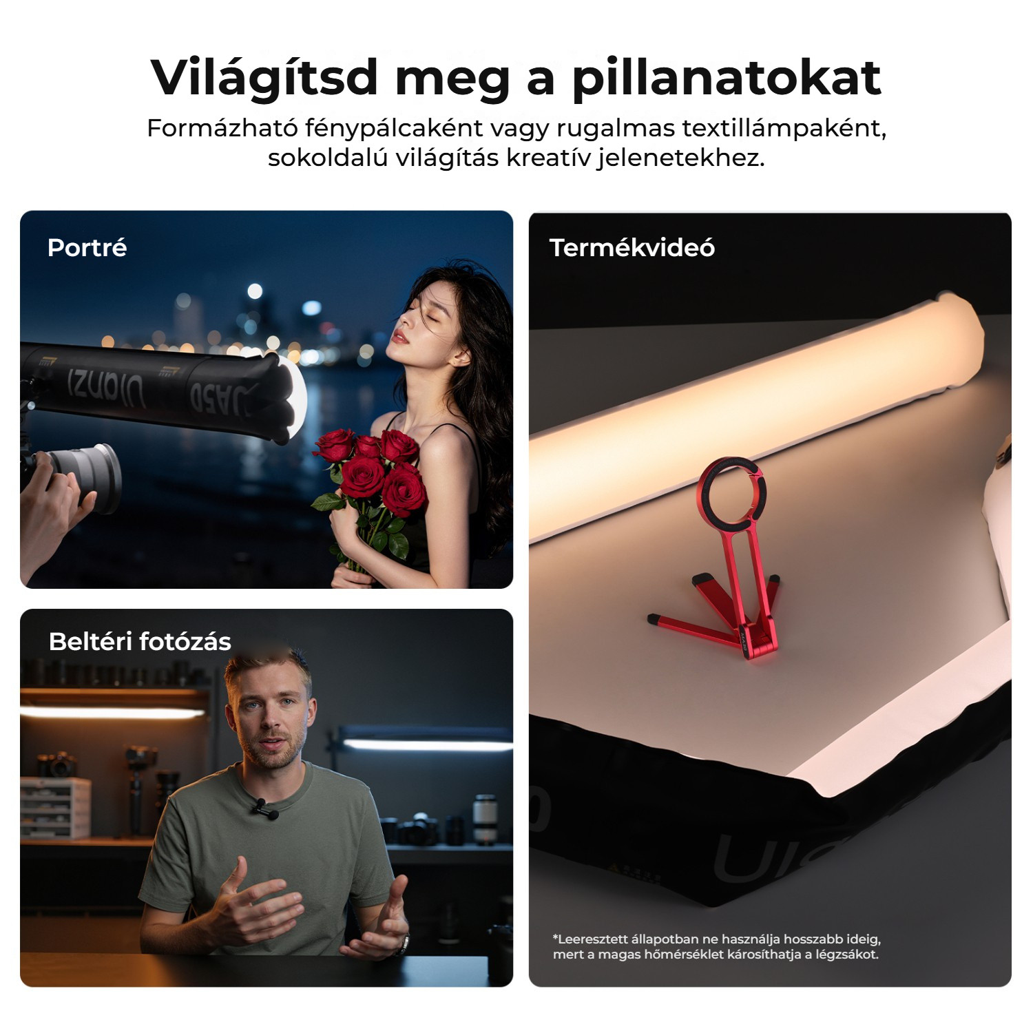 Ulanzi UA50 nafukovací světlo – Tvarovatelné osvětlení