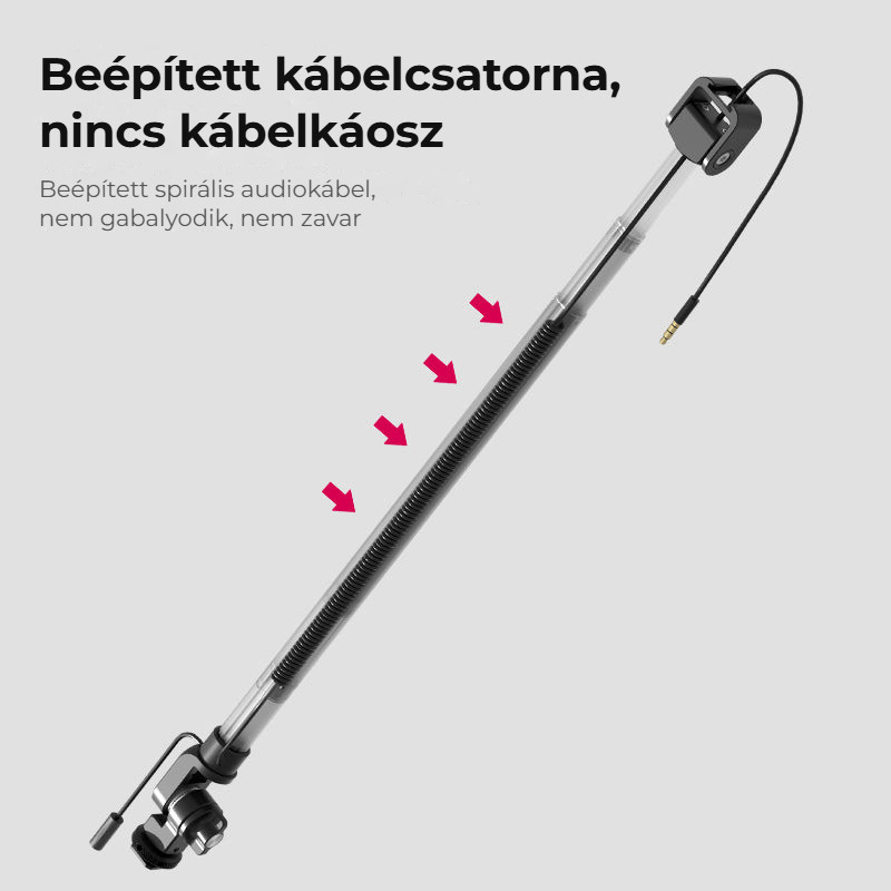 Ulanzi ZJ08 Mic Boom Pole Arm – Spirálový kabel uvnitř ramene