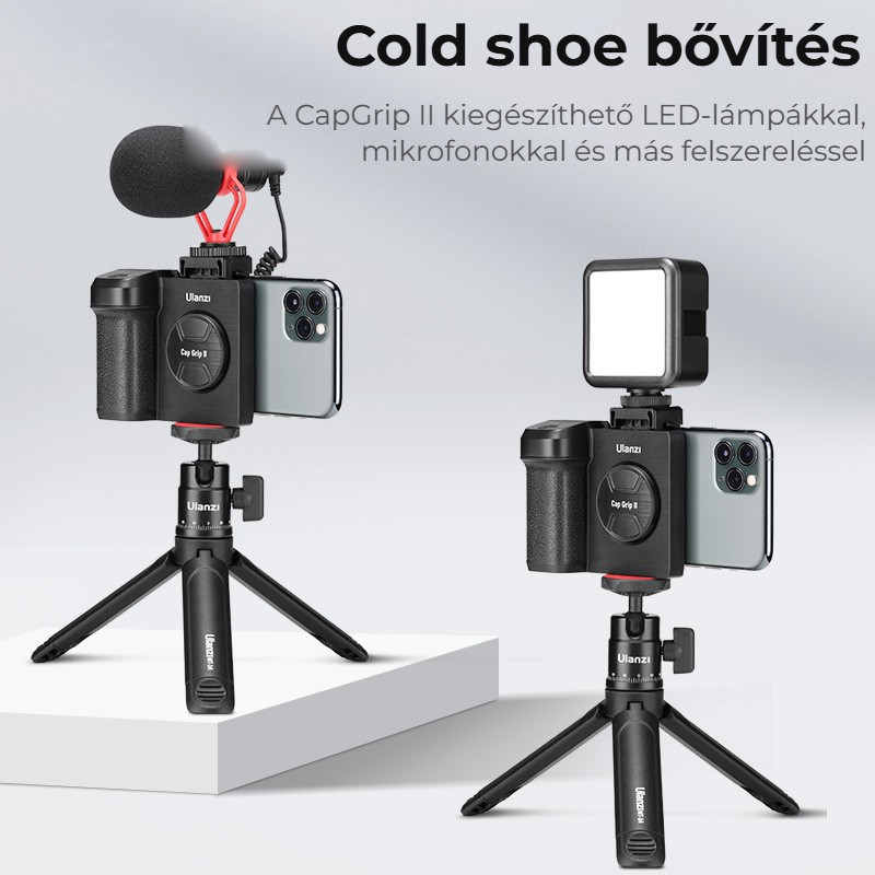 Ulanzi CG01 Bluetooth Smartphone Camera Grip – Studená patka na vršku