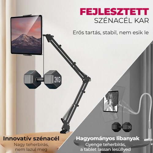Ulanzi T2 stolní rameno – Uhlíková ocel místo ohebného husího krku