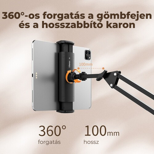 Ulanzi T2 stolní rameno – Kulová hlava otočná o 360°