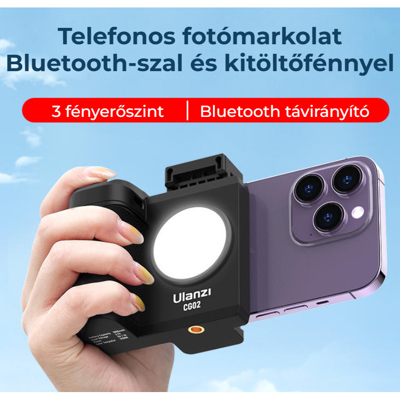 Ulanzi CG-02 Smartphone Camera Grip – Pohodlná rukojeť a univerzální svěrka