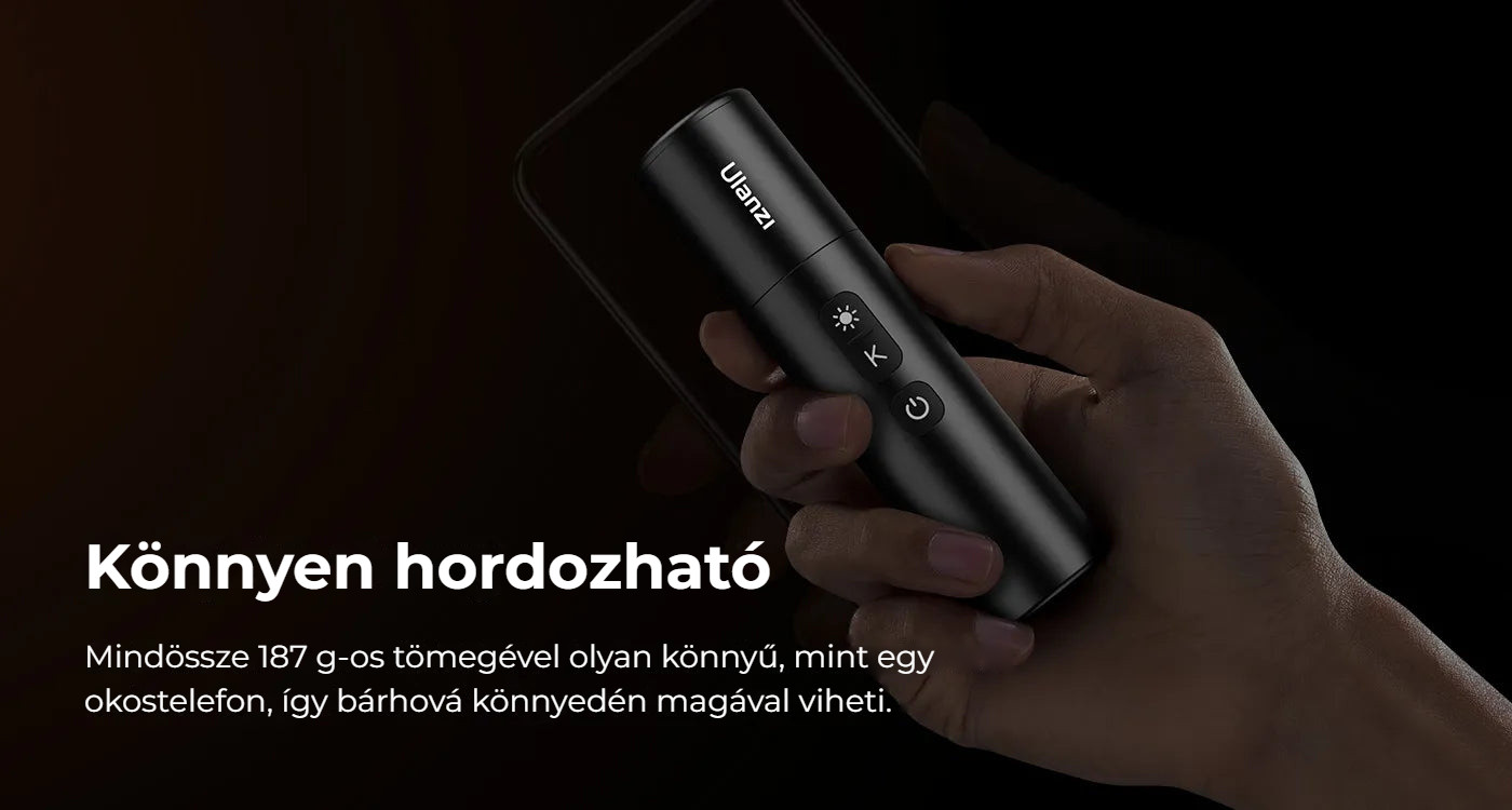 Ulanzi LM07 Videography Flashlight – Lehká jako smartphone