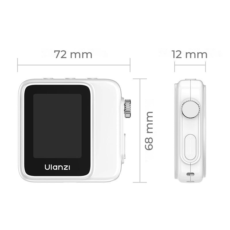 Ulanzi VM02 Wireless Magnetic Selfie Monitor – Kompaktní rozměry
