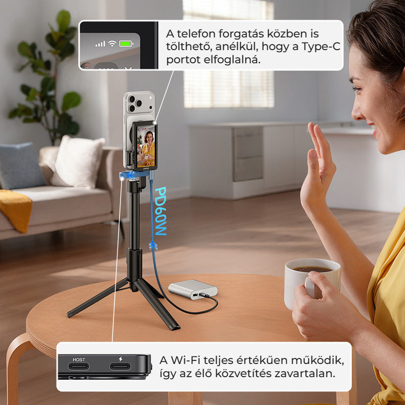 Ulanzi VM1 Vlog Selfie Monitor Screen – Nabíjení telefonu a funkční Wi-Fi